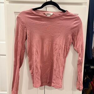 Club Monaco Pink Long Sleeve Women's Top